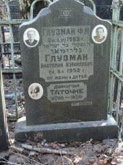 Глузман Ф. М., Москва, Востряковское кладбище
